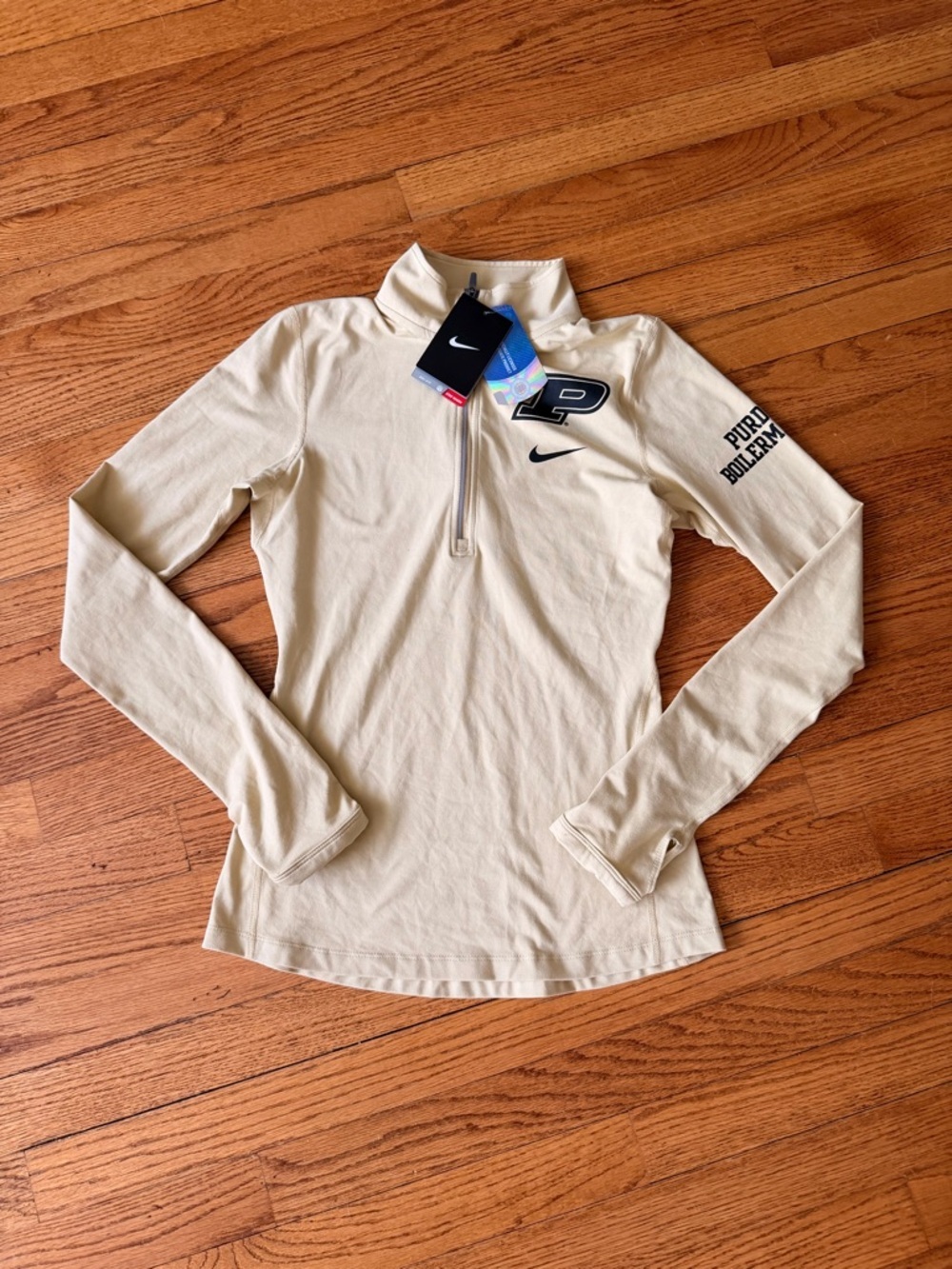 Nike Purdue Boilermakers Element Half Zip Pullover NWT Women’s XS Gold Dri-FIT